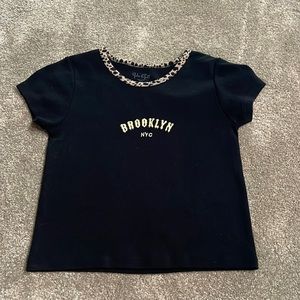 John Galt Brooklyn Baby Tee- OS